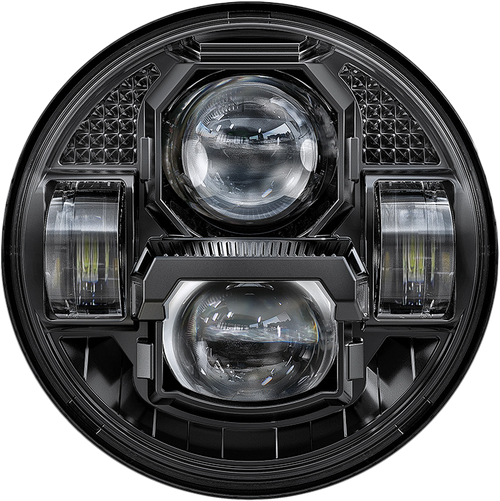 5 3/4" LED HEADLIGHT RUGGED ULTRA VIEW BLACK