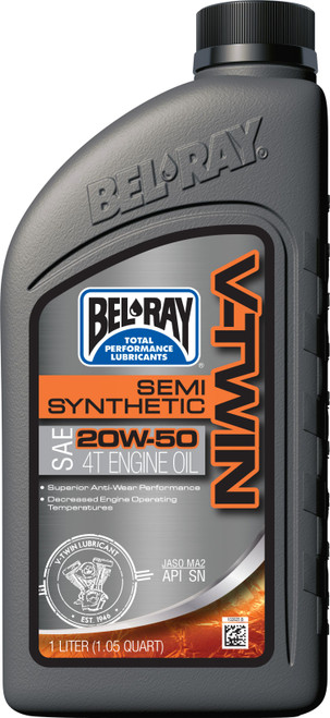 V-twin Semi-syn Oil 20w50 1l (12/case  Sold Ea)