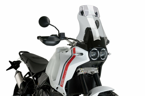 WINDSCREEN TOURING W/VISOR SMOKE DUC