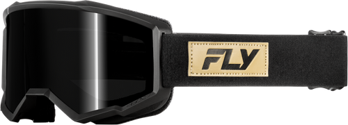 FOCUS SAND GOGGLE BLACK/TAN W/ DARK SMOKE LENS