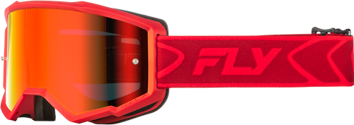 YOUTH ZONE GOGGLE RED/CRIMSON W/ RED MIRROR/SMOKE LENS