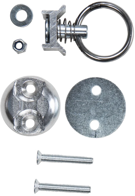 L-TRACK ANCHOR MOUNT REMOVABLE 1.25" EYELET 1/PK