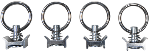 L-TRACK QUICK RELEASE CONNECTS 1.25" EYELET 4/PK