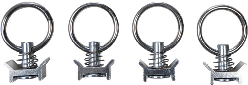 L-TRACK QUICK RELEASE CONNECTS 1.25" EYELET 4/PK