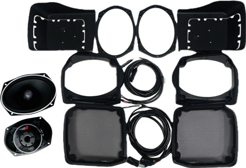 6"X9" CUT IN LID KIT W/ PH694 1998-2013 FLH/T BAGS