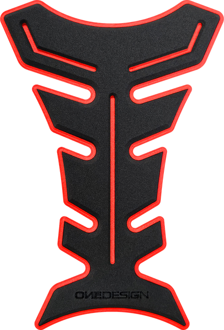 HDF TANK PAD BLACK/RED