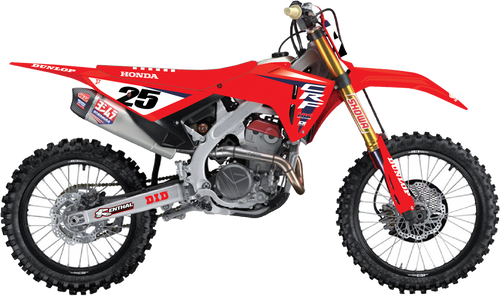 COMLETE KIT 25 HRC CRF 450R (25) WHT BG