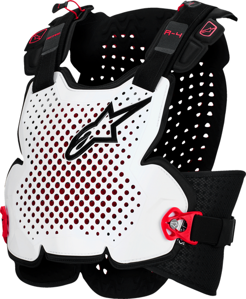 A-4 PLASMA CHEST PROTECTOR BLK/RED/WHT XL/2X