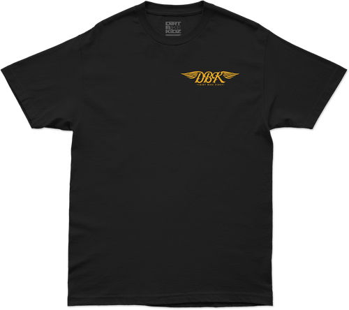 GOLDWINGS TEE BLACK LG