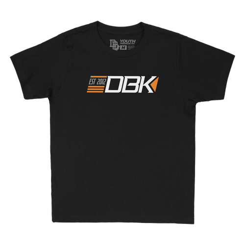 WE RACE YOUTH TEE BLACK YS