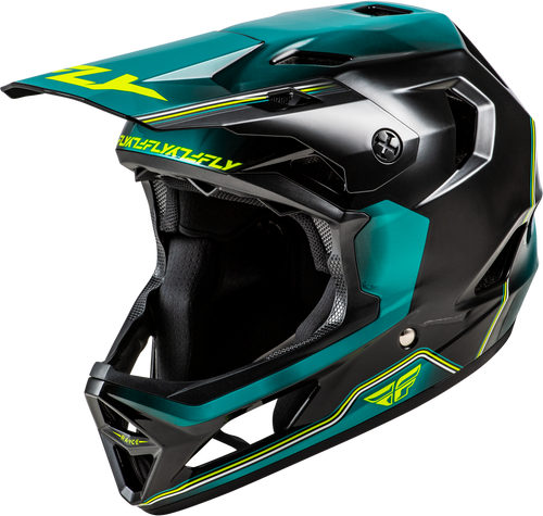 RAYCE REPEAT BICYCLE HELMET BLACK/TEAL/HI-VIS LG