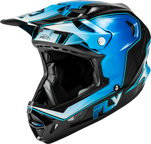 YTH WERX-R FLOW CARBON HLMT BLACK CARBON/BLUE/WHITE YL