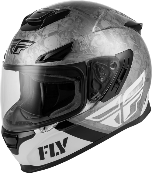 SENTINEL MECH HELMET BLACK/WHITE/GREY SM