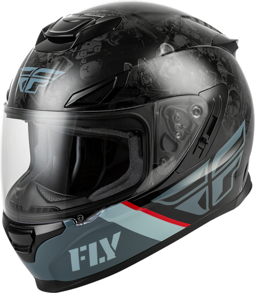 SENTINEL MECH HELMET BLACK/GREY/RED LG