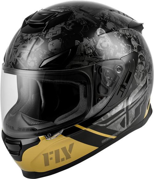 SENTINEL MECH HELMET BLACK/GREY/GOLD XL