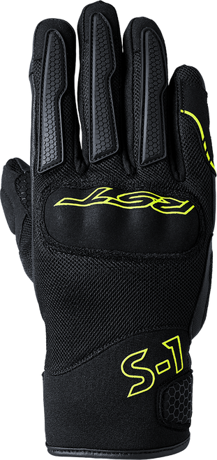 S1 MESH CE GLOVE BLACK/FLO YELLOW MD