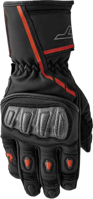 S1 GLOVE BLK/RED LEATHER XL