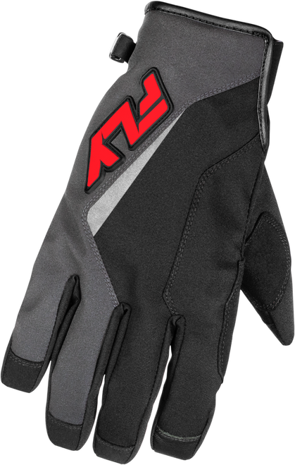 YOUTH TITLE GLOVES GREY/BLACK/RED YL