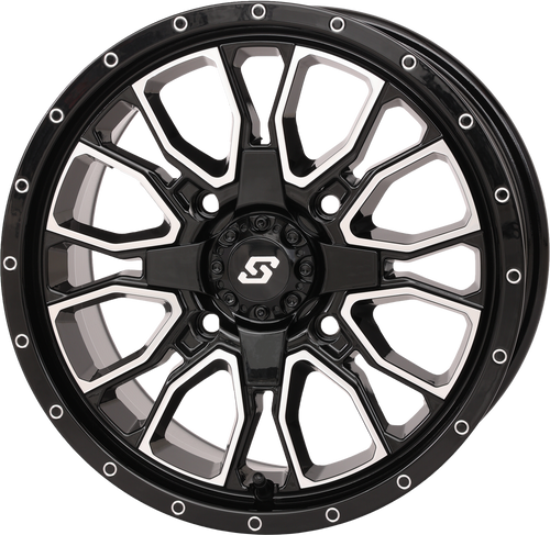 FUSION DD WHEEL  15X7 5+2 4/137 & 4/156 GLOSS BLK/MACH