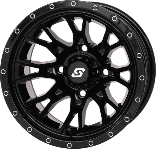 FUSION WHEEL  12X7 2+5 4/110 GLOSS BLACK