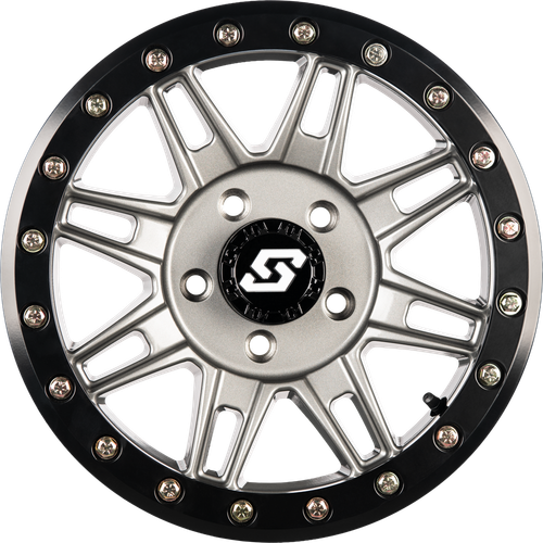 CLUTCH BDLK WHEEL 14X7 4/137 +10MM GUNMETAL/BLK