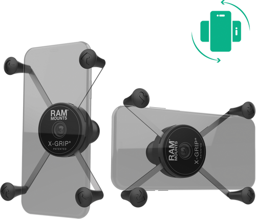 ROTATING X-GRIP PHONE HOLDER LARGE W/BALL B SIZE