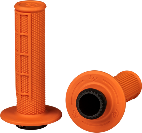 CONTROL MX LOCK-ON GRIPS ORANGE HALF WAFFLE