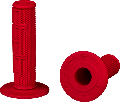 CONTROL MX STANDARD GRIPS RED HALF WAFFLE