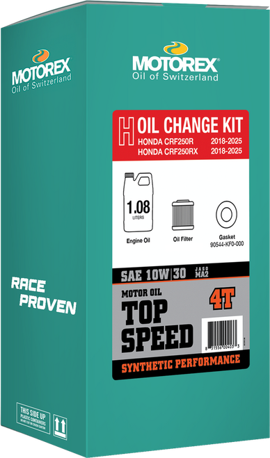 TOP SPEED OIL CHANGE KIT 1.08L 10W/30 HON