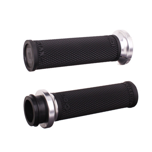 RUFIAN GRIPS INDIAN TBW 1" BLACK/SILVER
