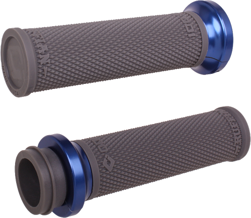 RUFIAN GRIPS INDIAN TBW 1" GRAPHITE/BLUE