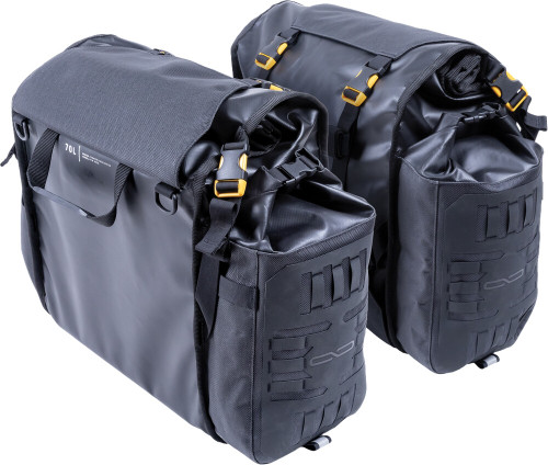 ROUND THE WORLD PANNIERS 90L BLACK