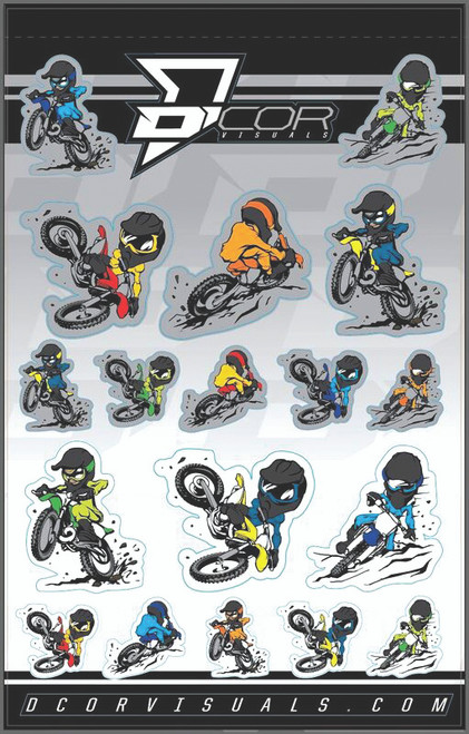 Kids Charicature Decal Sheet 4 Mil