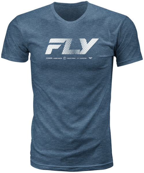 FLY WORLDWIDE TEE BLUE SM