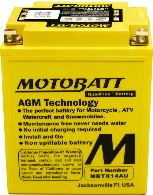 BATTERY MBTX14AU SEALED FACTORY ACTIVATED