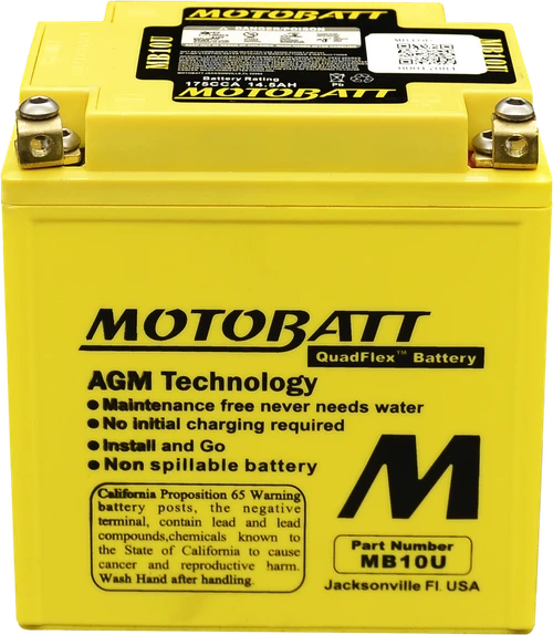 BATTERY MB10U SEALED FACTORY ACTIVATED