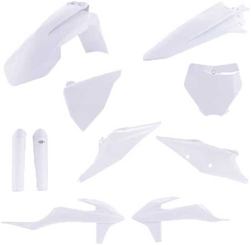 FULL PLASTIC KIT KTM WHITE