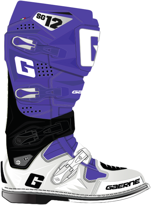 SG12 LE BOOT PURPLE/BLACK/WHITE 12