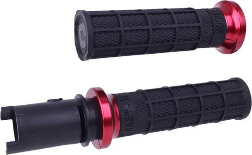 LOCK-ON HART-LUCK FULL-WAFFLE BLACK/RED CVO `23-24