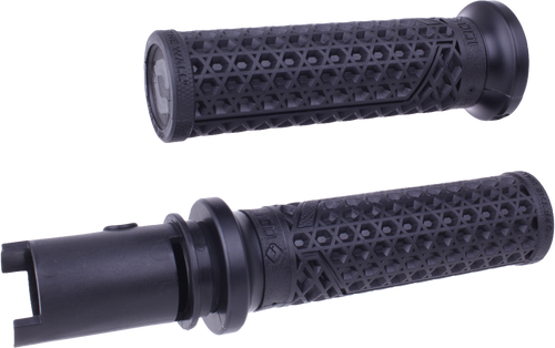 VAN'S LOCK-ON GRIPS BLACK/ MATTE BLACK CVO `23-24