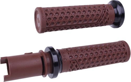 VAN'S LOCK-ON GRIPS BROWN/BLACK CVO `23-24