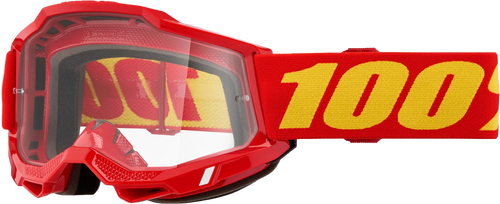 ACCURI 2 JUNIOR GOGGLE RED CLEAR LENS
