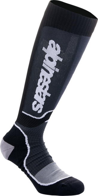 MX PLUS SOCKS BLACK/WHITE MD