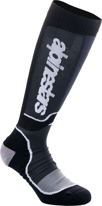 YOUTH MX PLUS SOCKS BLACK/WHITE MD/LG