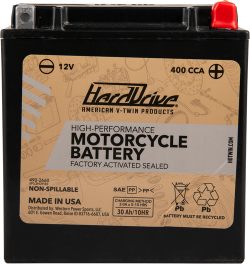 HIGH PERFORM BATTERY YIX30L CCA 400