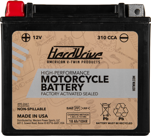 HIGH PERFORM  BATTERY YTX20H CCA 310