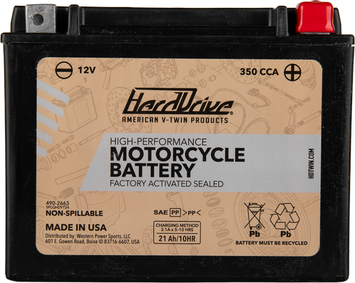 HIGH PERFORM BATTERY YTX24HL CCA 350