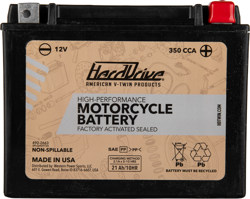 HIGH PERFORM BATTERY YTX24HL CCA 350