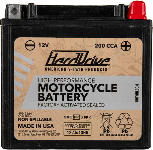 HIGH PERFORM BATTERY YTX14L CCA 200