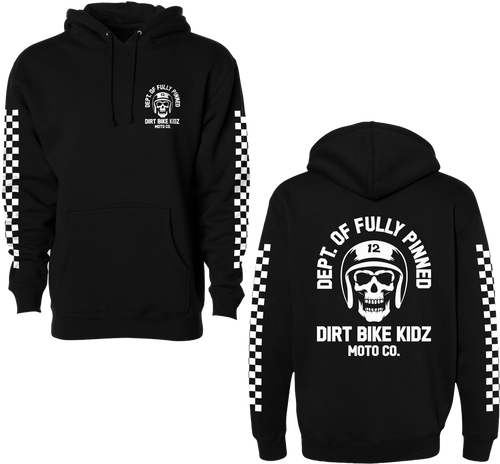 FULLY PINNED HOODIE BLACK SM
